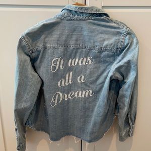 It was all a dream denim jacket